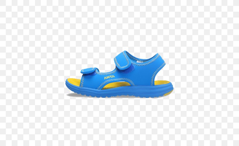 Slipper Sandal Blue Shoe Anta Sports, PNG, 500x500px, Slipper, Anta Sports, Aqua, Azure, Black Download Free