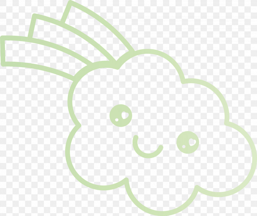 White Green Head Leaf Cartoon, PNG, 3000x2521px, Cute Cloud, Cartoon, Cartoon Cloud, Circle, Green Download Free