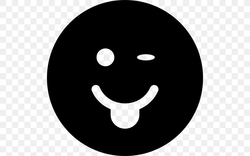 Emoticon DACOR. Wink, PNG, 512x512px, Emoticon, Black, Black And White, Dacor, Face Download Free