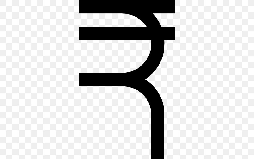 Indian Rupee Nepalese Rupee Money, PNG, 512x512px, Indian Rupee, Black, Black And White, Brand, Logo Download Free