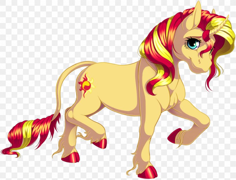 Pony Sunset Shimmer Mustang Mane Cat, PNG, 1023x781px, Pony, Animal Figure, Art, Big Cat, Big Cats Download Free