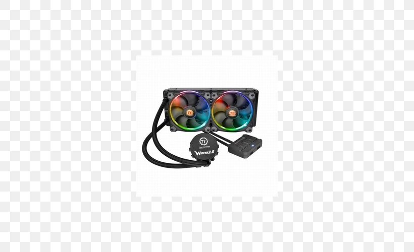 Computer System Cooling Parts Water Cooling Thermaltake Heat Sink RGB Color Model, PNG, 500x500px, 8bit Color, Computer System Cooling Parts, All Xbox Accessory, Cable, Central Processing Unit Download Free