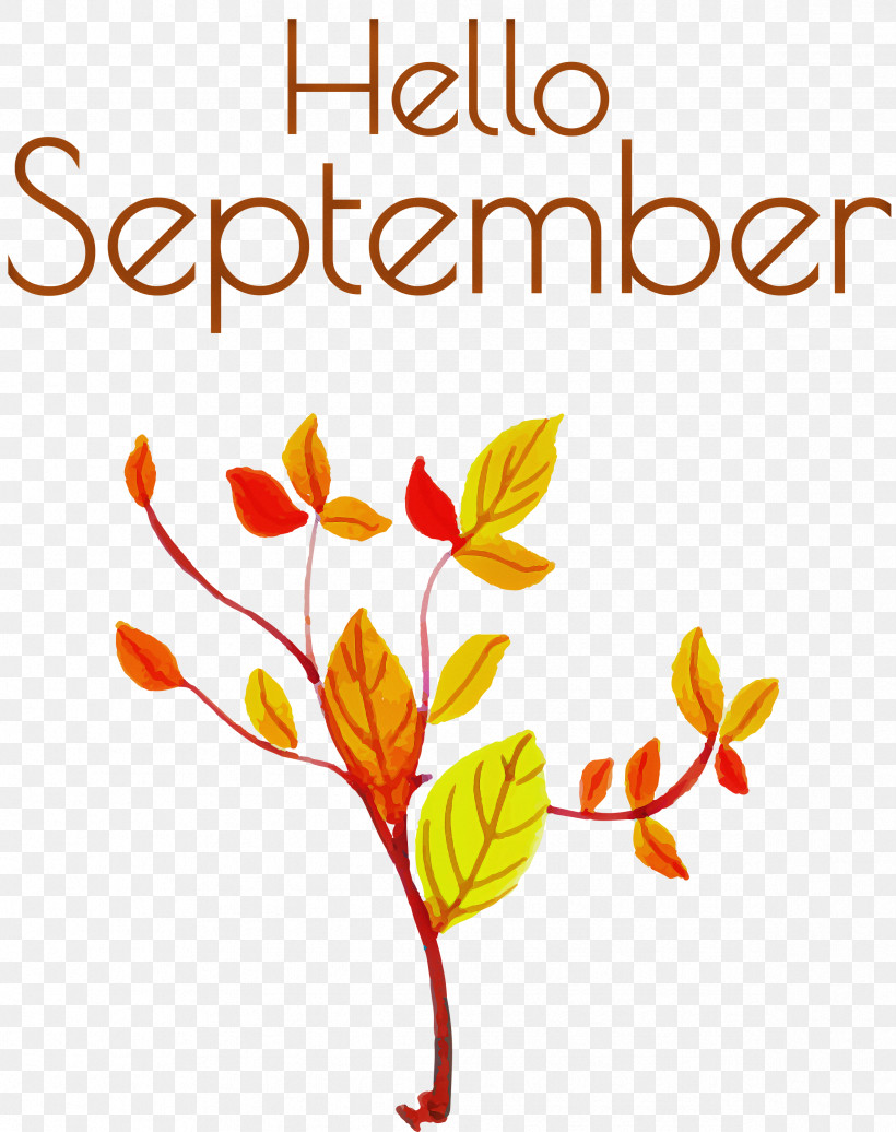 Hello September September, PNG, 2374x3000px, Hello September, Cut Flowers, Floral Design, Flower, Hippie Download Free