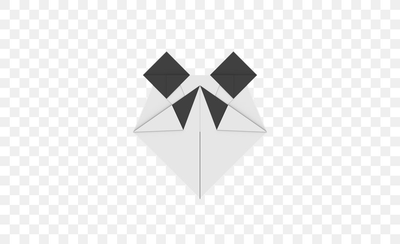 Paper Triangle Origami Logo, PNG, 500x500px, Paper, Animal, Art Paper, Black, Black And White Download Free