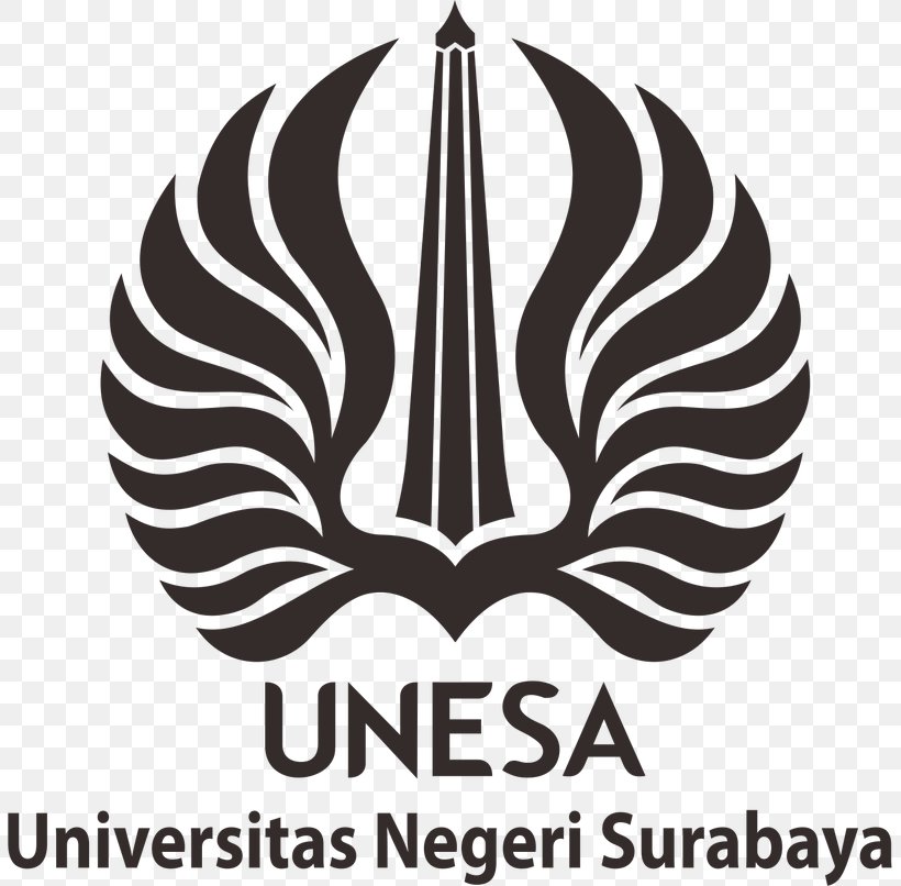 State University Of Surabaya Logo Lambung Mangkurat University Bangka Belitung University, PNG, 805x806px, State University Of Surabaya, Black And White, Brand, College Student, Education Download Free