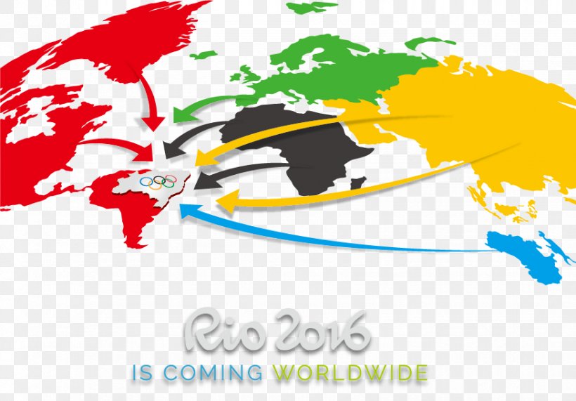2016 Summer Olympics Rio De Janeiro World Map, PNG, 876x610px, Rio De Janeiro, Advertising, Area, Brand, Diagram Download Free