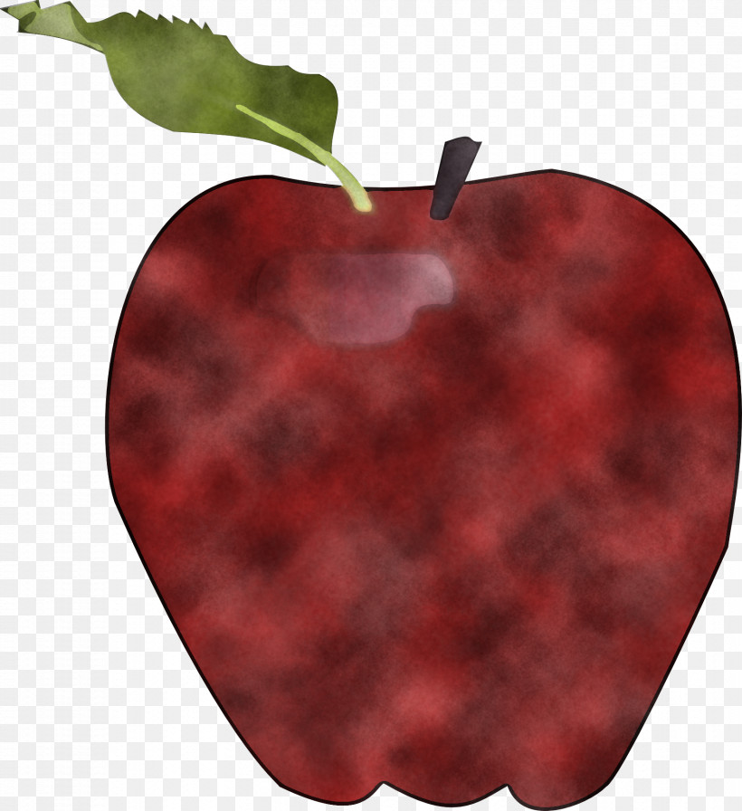 Apple Red Fruit Leaf Plant, PNG, 1757x1920px, Apple, Accessory Fruit, Food, Fruit, Heart Download Free