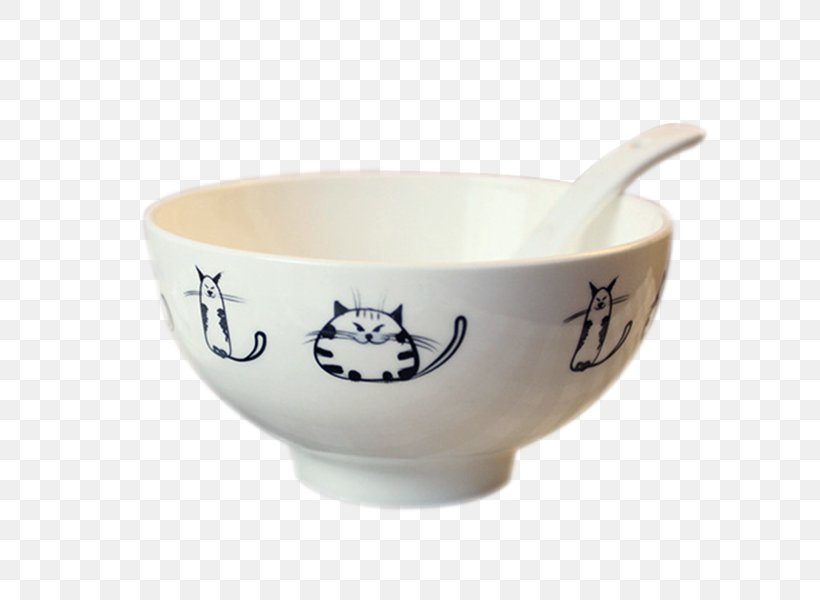 Bowl Cat Spoon Ceramic Saucer, PNG, 600x600px, Bowl, Cat, Ceramic, Cup, Dinnerware Set Download Free