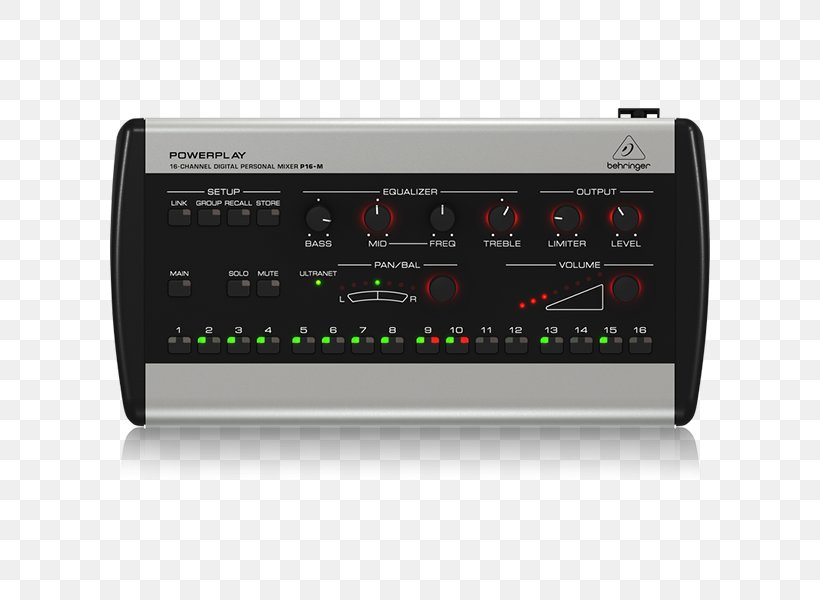 Behringer PowerPlay P16-M Audio Mixers Digital Mixing Console Behringer P16-I, PNG, 600x600px, Behringer Powerplay P16m, Audio, Audio Equipment, Audio Mixers, Audio Mixing Download Free