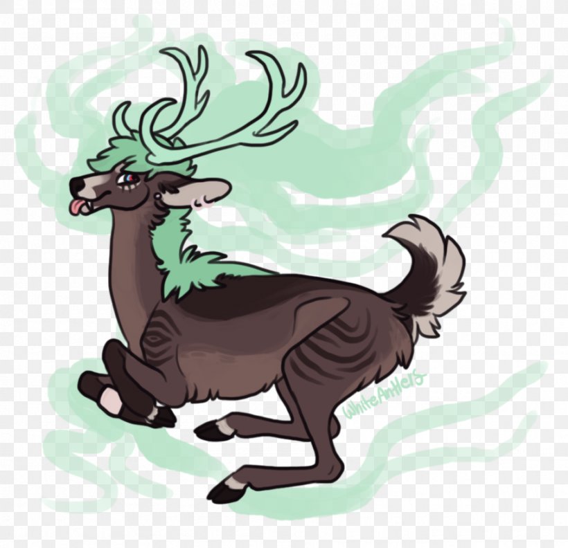 Reindeer Horse The Spectre, PNG, 909x879px, Reindeer, Antler, Art, Carnivoran, Cartoon Download Free