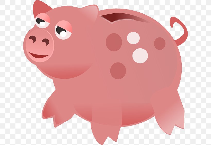 Piggy Bank Clip Art, PNG, 640x564px, Bank, Coin, Mammal, Nose, Pig Download Free