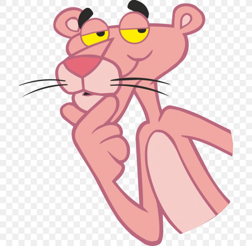 The Pink Panther Black Panther Drawing Cartoon Image, PNG, 800x800px