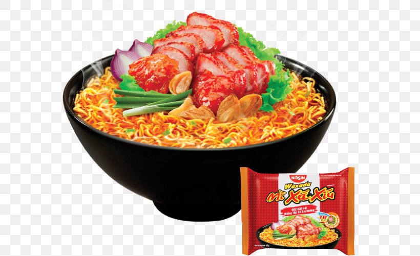 Chinese Cuisine Char Siu Instant Noodle Ramen Nissin Foods, PNG, 582x501px, Chinese Cuisine, Asian Food, Can, Char Siu, Chinese Food Download Free