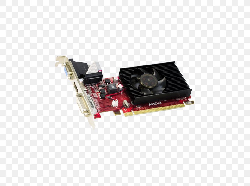 Graphics Cards & Video Adapters AMD Radeon R5 230 PCI Express AMD Radeon HD 6450, PNG, 611x611px, Graphics Cards Video Adapters, Amd Radeon Hd 6450, Computer Component, Conventional Pci, Ddr3 Sdram Download Free