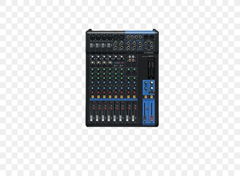 Microphone Audio Mixers Mixing Console Yamaha MG12 No. Of Channels:12 Yamaha MG12XU Audio Mixing, PNG, 600x600px, Microphone, Audio, Audio Equipment, Audio Mixers, Audio Mixing Download Free