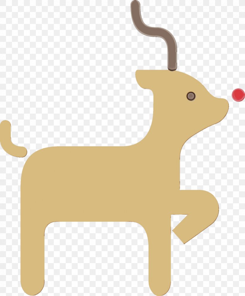 Christmas Ornament, PNG, 848x1024px, Watercolor, Animal Figure, Christmas Ornament, Deer, Fawn Download Free