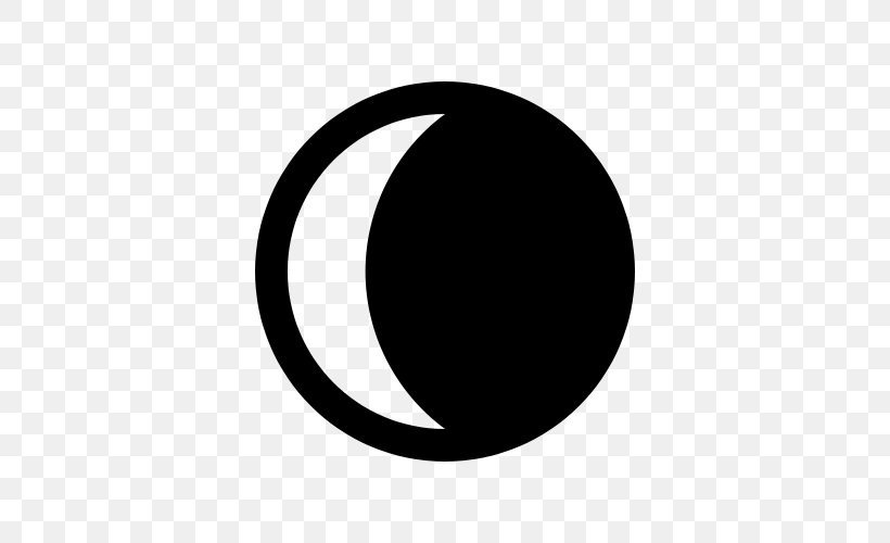 Lunar Phase Moon Symbol Crescent Clip Art, PNG, 500x500px, Lunar Phase, Astrological Symbols, Balsamic Moon, Black, Black And White Download Free