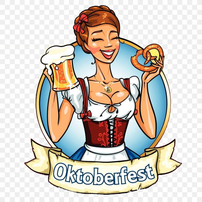 Oktoberfest Pretzel German Cuisine Clip Art, PNG, 1000x1000px, Oktoberfest, Arm, Cartoon, Drinkware, Fictional Character Download Free