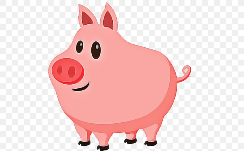 Piggy Bank, PNG, 544x507px, Pink, Cartoon, Domestic Pig, Livestock, Piggy Bank Download Free