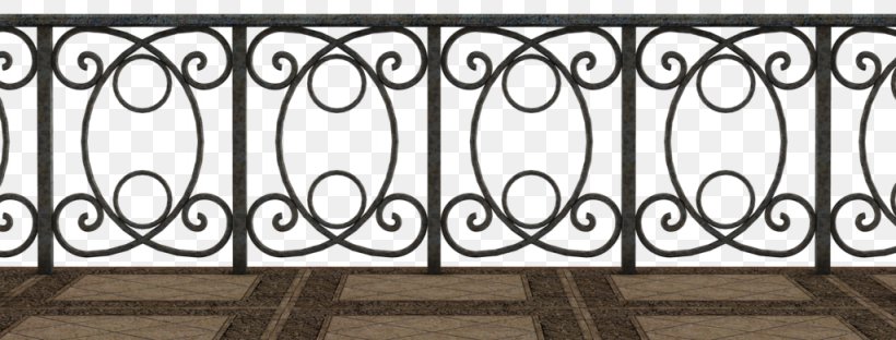 Balcony, PNG, 1024x390px, Balcony, Black And White, Deck Railing, Fence, Guard Rail Download Free