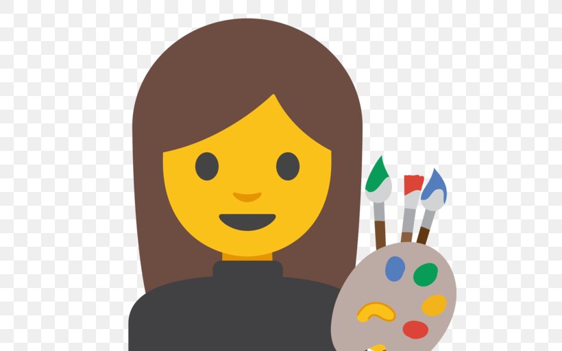 Emoji Smiley Artist Android 7.1, PNG, 512x512px, Emoji, Android 71, Artist, Happiness, Human Behavior Download Free