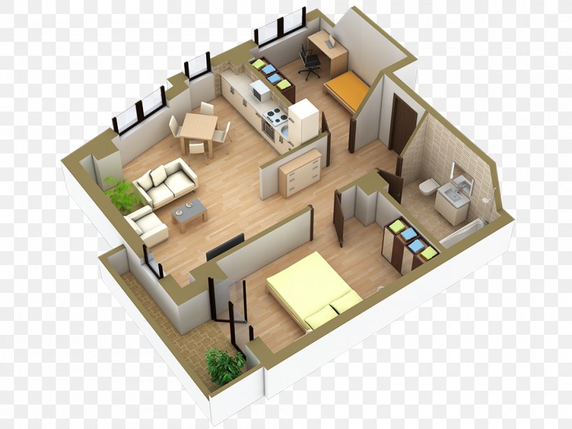 Fidelia Residence Pacurari Apartment Floor Plan Room, PNG, 1000x750px, Apartment, Floor, Floor Plan, Home, House Download Free
