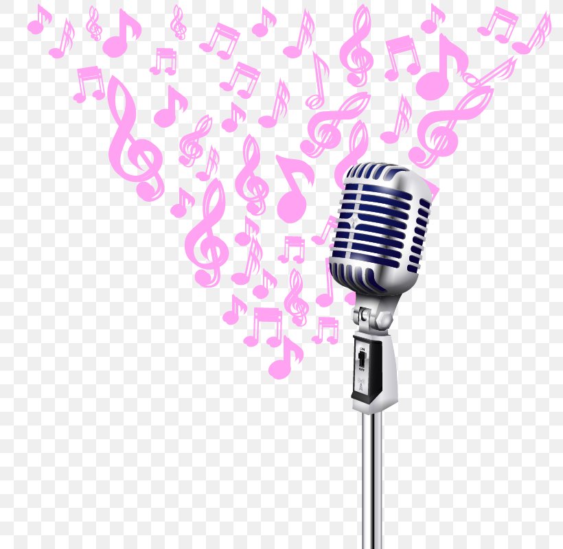 Microphone Musical Note, PNG, 800x800px, Watercolor, Cartoon, Flower, Frame, Heart Download Free