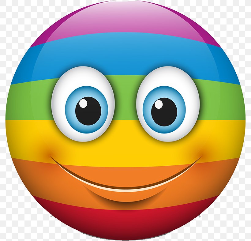 Smiley Vector Graphics Rainbow Illustration, PNG, 786x787px, Smiley, Drawing, Emoji, Emoticon, Eye Download Free