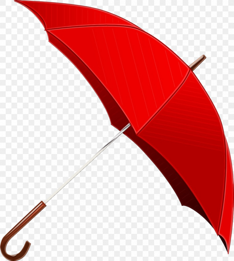 Umbrella Red Leaf Line, PNG, 917x1024px, Watercolor, Leaf, Line, Paint, Red Download Free