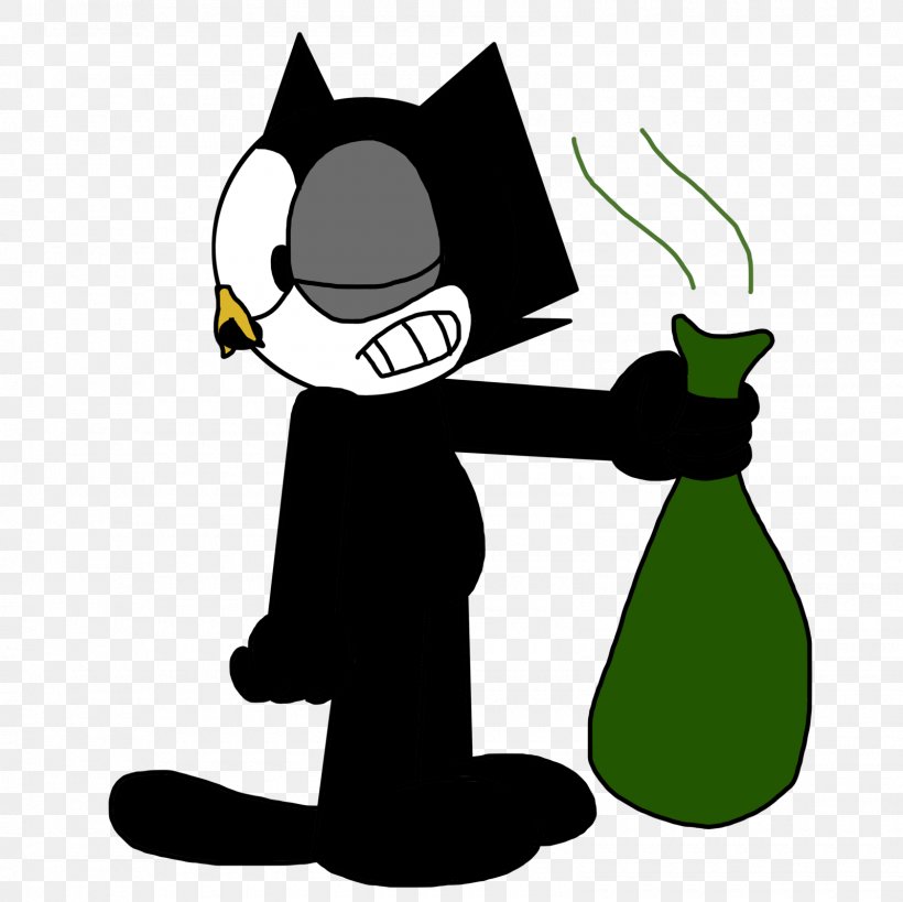 Bin Bag Rubbish Bins & Waste Paper Baskets Felix The Cat Recycling Bin, PNG, 1600x1600px, Bin Bag, Artwork, Bag, Black, Carnivoran Download Free