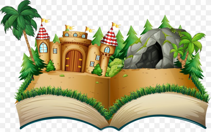 Cartoon Castle, PNG, 1024x644px, Popup Book, Architecture, Book, Castle, Green Download Free