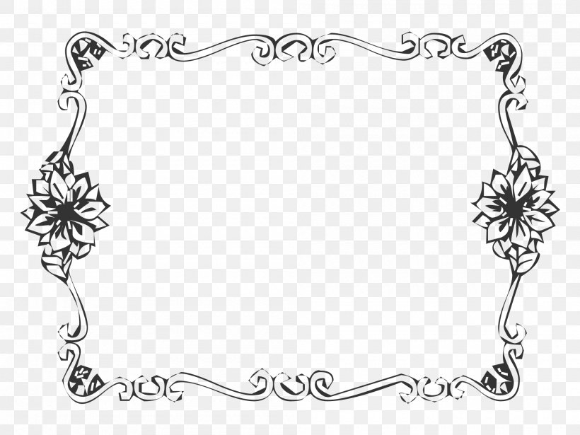 Holiday Frame, PNG, 2000x1500px, Borders And Frames, Area, Art, Black And White, Body Jewelry Download Free