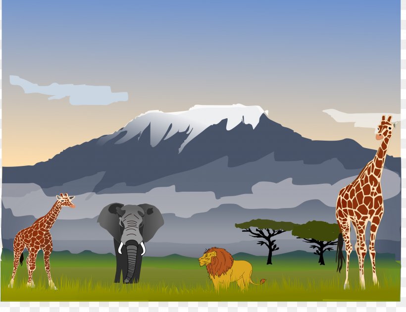 Mount Kilimanjaro Tarangire River Kibo Clip Art, PNG, 2400x1846px, Mount Kilimanjaro, Biome, Ecoregion, Ecosystem, Fauna Download Free