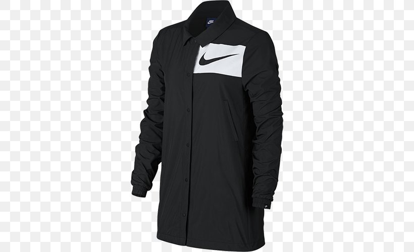 Nike Air Max Hoodie Jacket Swoosh Clothing, PNG, 500x500px, Nike Air Max, Active Shirt, Black, Clothing, Coat Download Free
