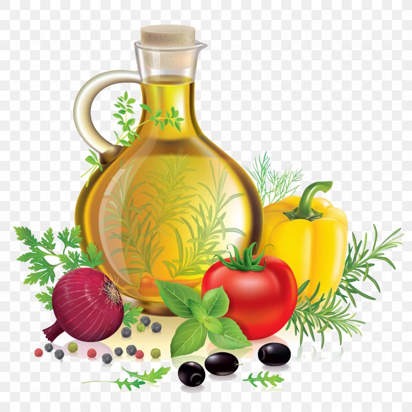 Olive Oil Vegetable Herb Clip Art Png 1000x1000px Olive Bottle Condiment Cooking Oil Diet Food Download
