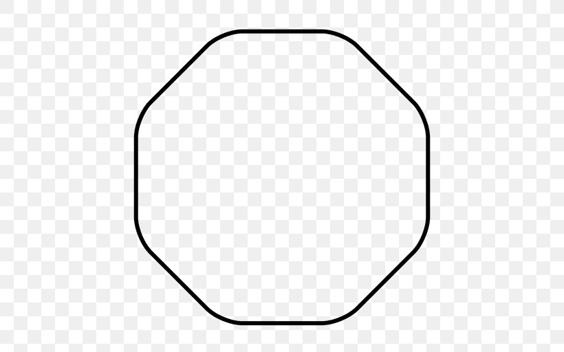 Tetradecagon Regular Polygon Hexadecagon, PNG, 512x512px, Decagon, Area, Black, Black And White, Color Download Free