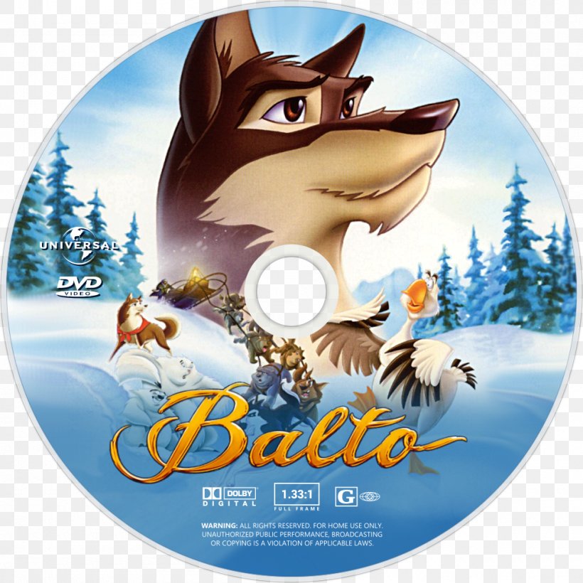 Dog Balto DVD Alaskan Husky Film, PNG, 1000x1000px, Dog, Alaskan Husky, Animated Film, Balto, Balto Ii Wolf Quest Download Free