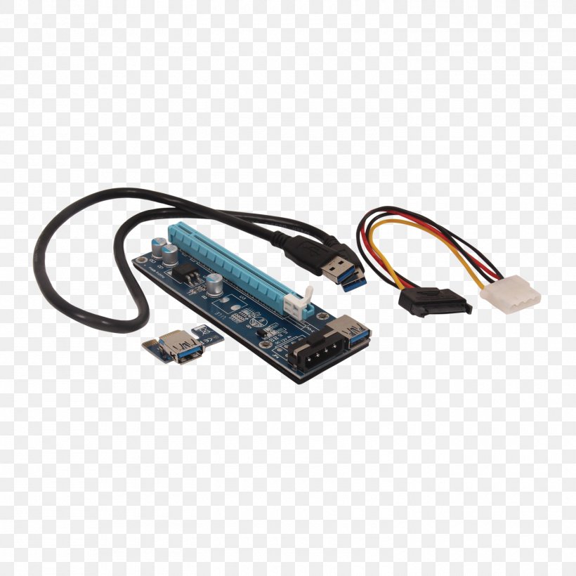 Graphics Cards & Video Adapters PCI Express Conventional PCI Riser Cards, PNG, 1500x1500px, Graphics Cards Video Adapters, Ac Adapter, Adapter, Bus, Cable Download Free