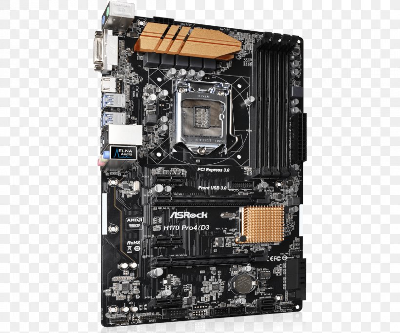 Motherboard ASRock Z170 Pro4 / D3 Computer Hardware Printed Circuit Board Central Processing Unit, PNG, 1200x1000px, Motherboard, Artikel, Central Processing Unit, Computer, Computer Component Download Free