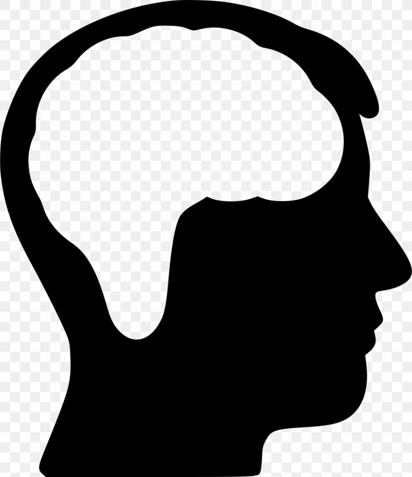 Brain Icon Teaser, PNG, 846x980px, Silhouette, Blackandwhite, Brain, Face, Head Download Free