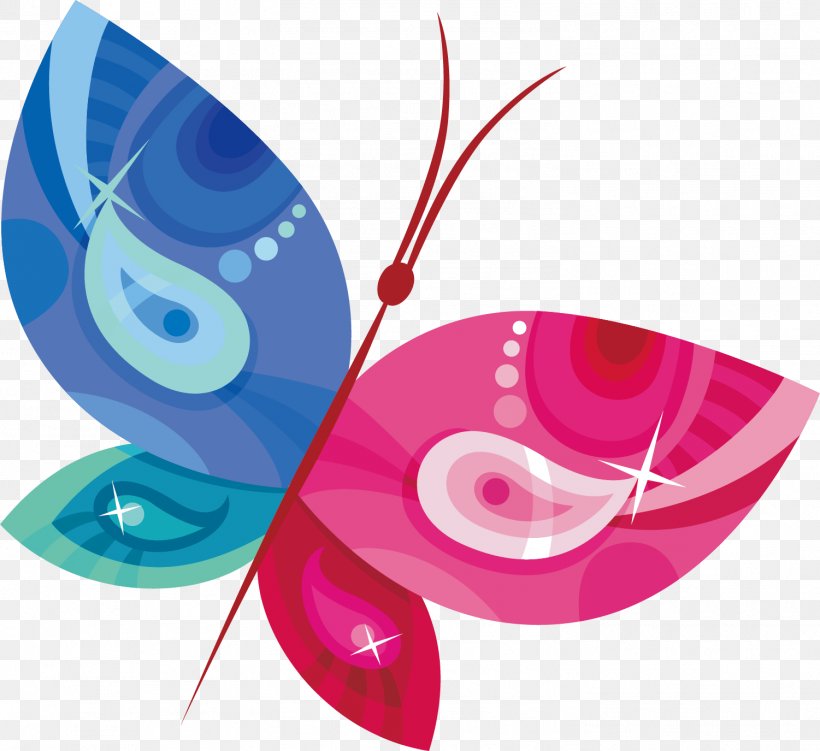 Butterfly Icon Design Illustration, PNG, 1501x1375px, Butterfly, Art, Color, Drawing, Icon Design Download Free