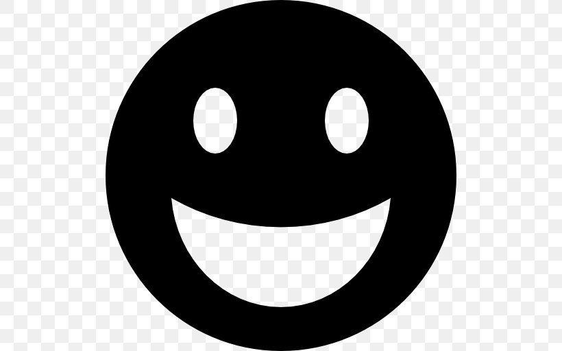 Smiley Emoticon Silhouette Clip Art, PNG, 512x512px, Smiley, Black And White, Emoji, Emoticon, Face Download Free
