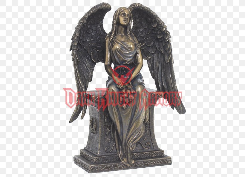 Statue Archangel Gabriel Figurine, PNG, 591x591px, Statue, Angel, Archangel, Bronze, Bronze Sculpture Download Free