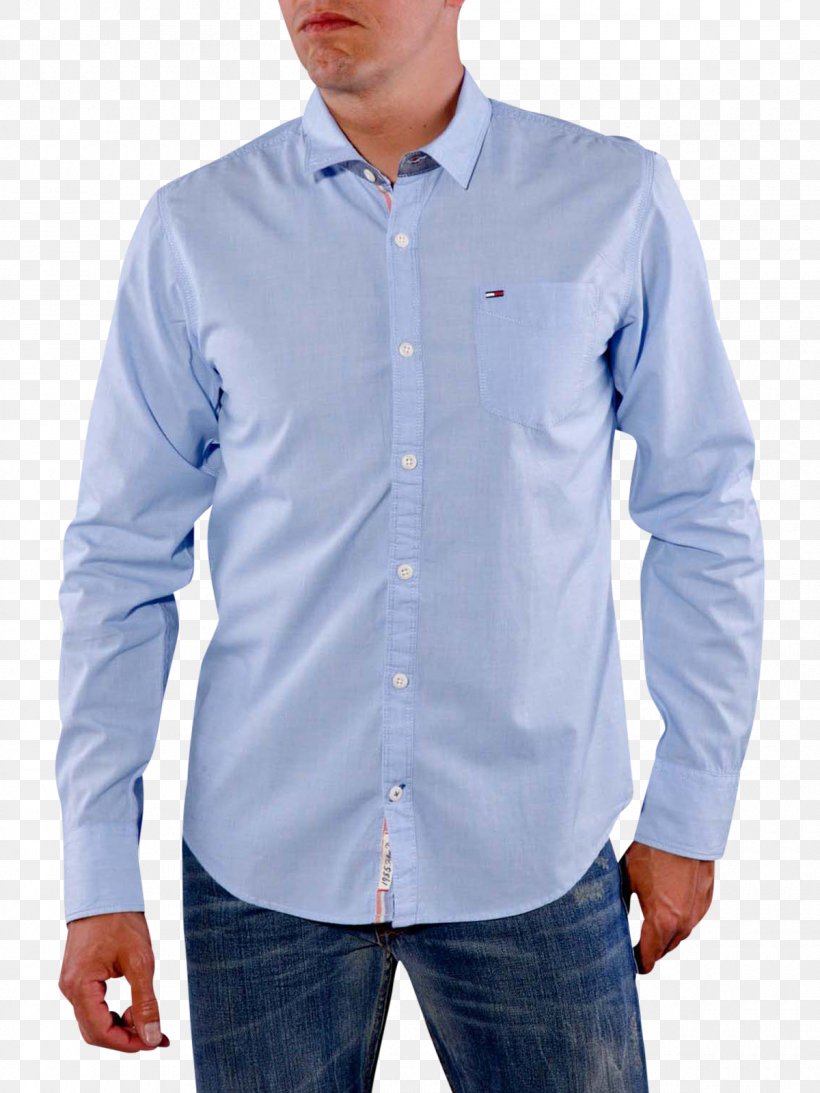 Dress Shirt End-on-end Jeans Blue, PNG, 1200x1600px, Dress Shirt, Blue, Button, Cargo, Collar Download Free