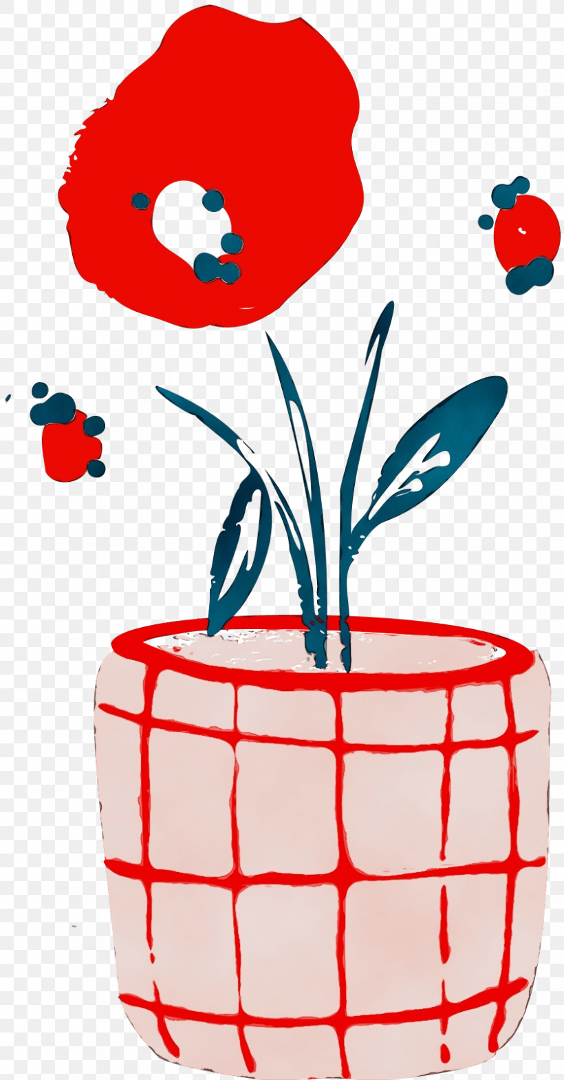 Flower Red Meter Plants Science, PNG, 836x1600px, Watercolor, Biology, Flower, Meter, Paint Download Free