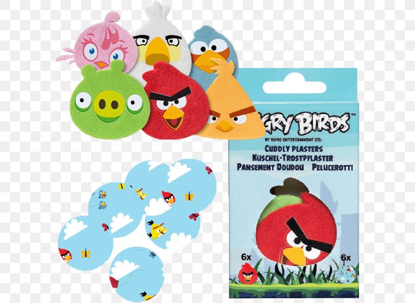 Angry Birds Adhesive Bandage Child Plush .de, PNG, 602x599px, Angry Birds, Adhesive Bandage, Animal Figure, Author, Baby Toys Download Free
