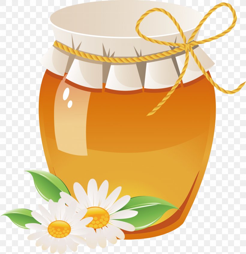 Bee Honey Jar, PNG, 2243x2316px, Bee, Flower, Honey, Honey Bee, Jar Download Free