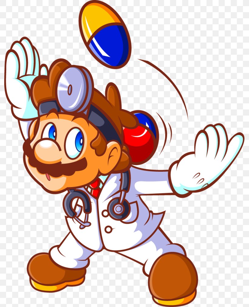 Dr. Mario Online Rx Mario & Yoshi Mario Bros., PNG, 791x1010px, Dr Mario, Area, Art, Artwork, Cartoon Download Free