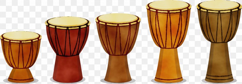 Drum Musical Instrument Percussion Hand Drum Djembe, PNG, 3000x1051px, Watercolor, Atabaque, Bongo Drum, Conga, Djembe Download Free