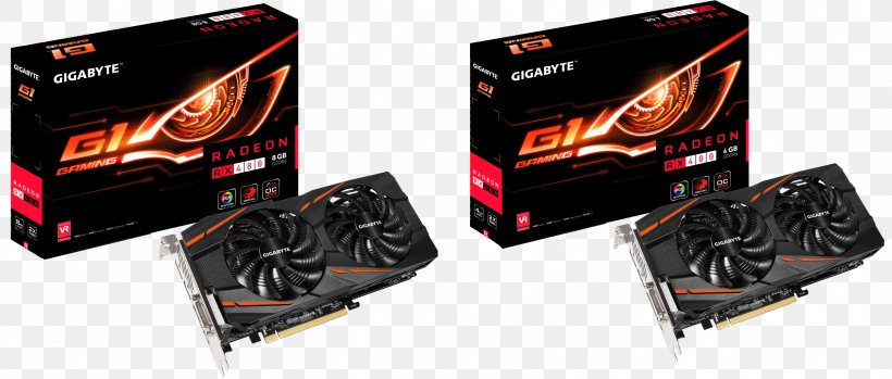 Graphics Cards & Video Adapters AMD Radeon RX 480 GDDR5 SDRAM AMD Radeon 500 Series, PNG, 3333x1420px, Graphics Cards Video Adapters, Amd Radeon 400 Series, Amd Radeon 500 Series, Amd Radeon Rx 480, Brand Download Free